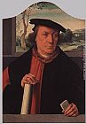 Arnold Paintings - Burgomaster Arnold von Brauweiler by Barthel Bruyn